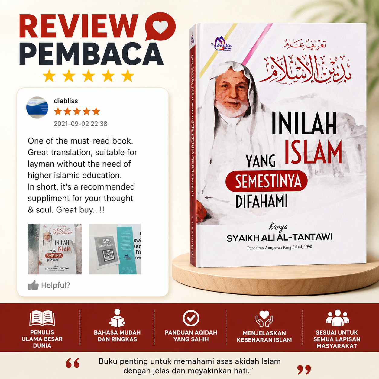 Inilah Islam Yang Semestinya Difahami (Softcover) | Panduan Lengkap Memahami Islam | Syaikh Ali Al-Tantawi - Image 4